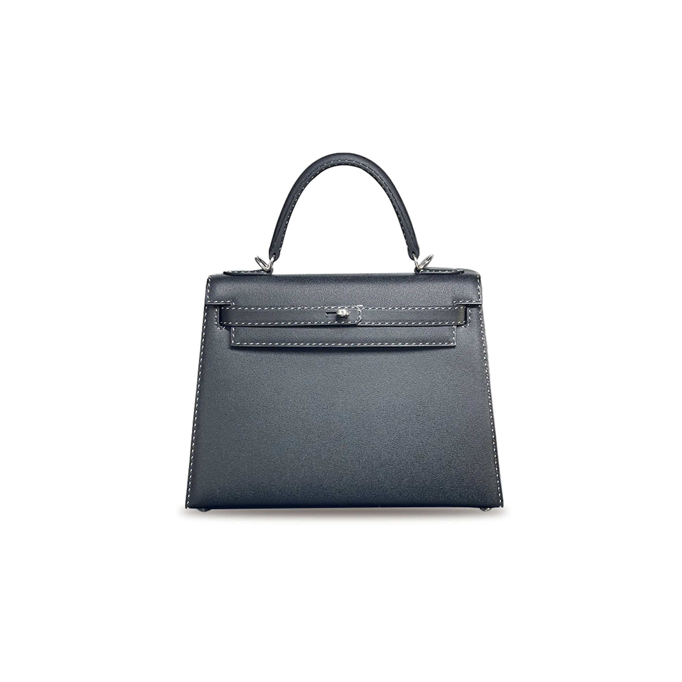 H**mes kelly 28 black and white double stitching (28*22*10cm)